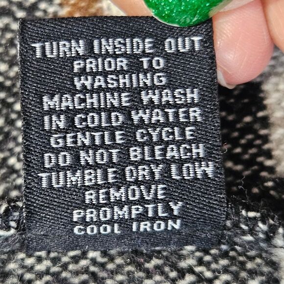 Me Jane Southwestern Fringe Open Front Cardigan Jacket Brown Cream Aztec Print - Picture 10 of 10